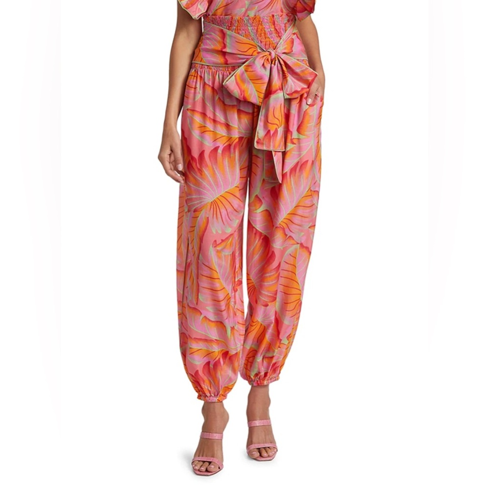 Farm Rio floral balloon pants